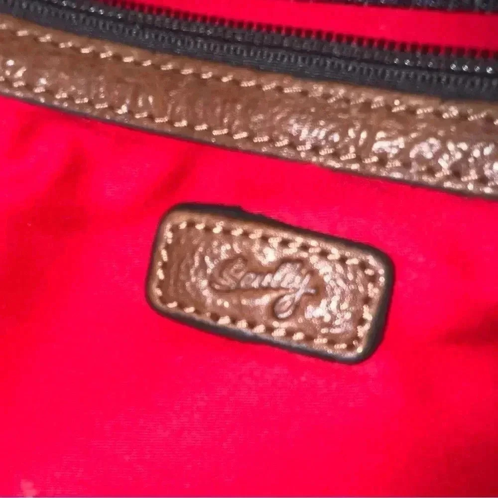 Scully West Tooled Leather Crossbody Bag - 11x8 Western Satchel - Picture 13 of 14